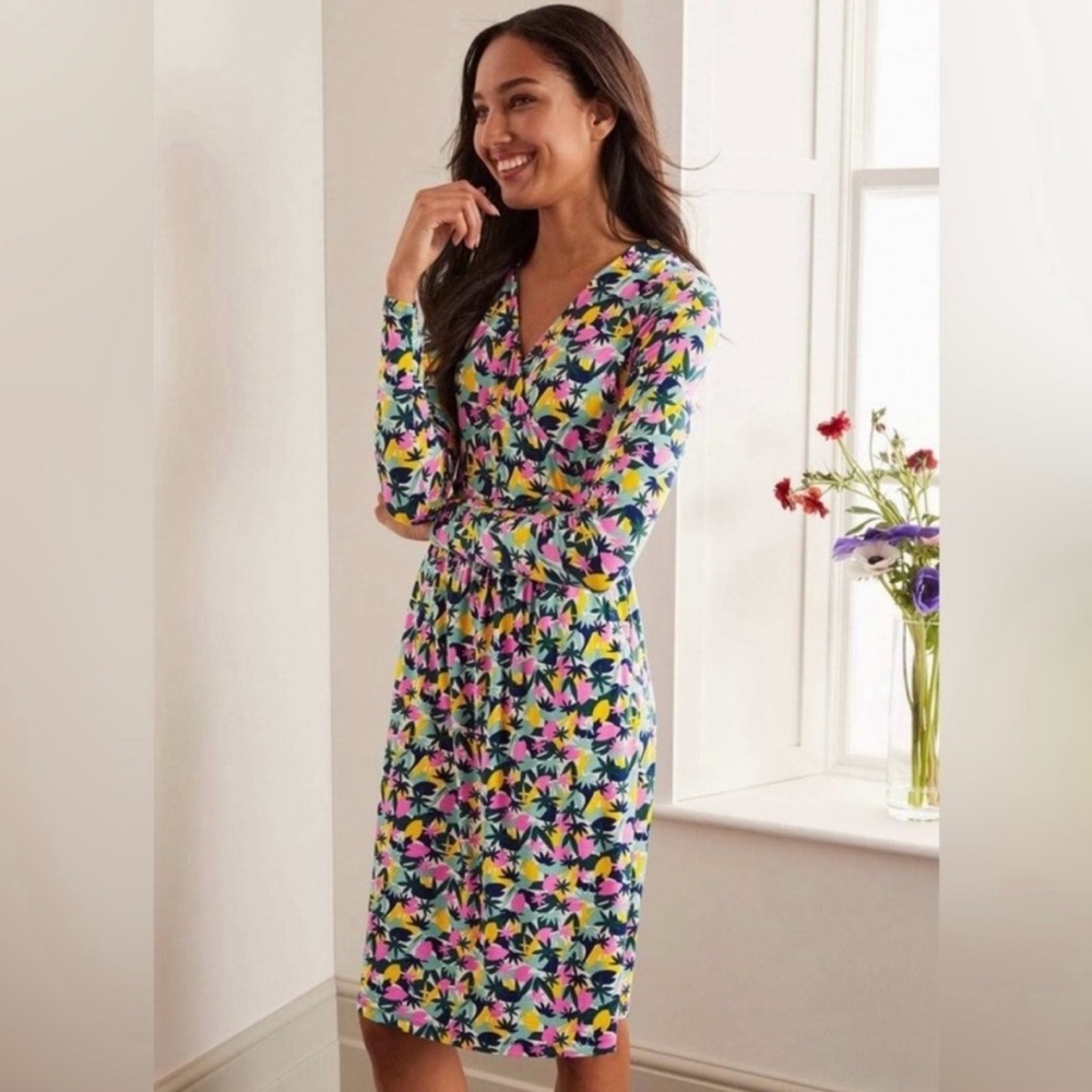 Beautiful Boden Floral Long Sleeve Dress